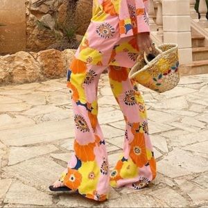 Zara Floral Print Pants SS21